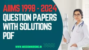Aiims previous year question papers with solutions pdf